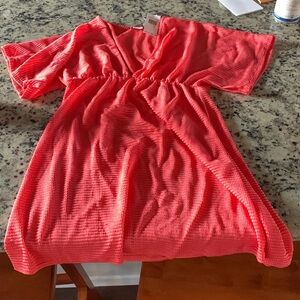 Jordan Taylor Coral Pink Beach Cover Up